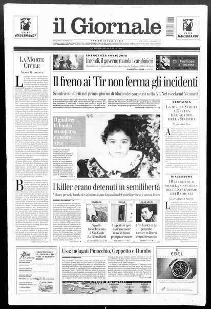 Il giornale : quotidiano del mattino